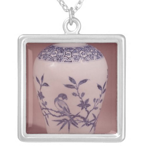 Blossom vase Ming dynasty Silver Plated Necklace