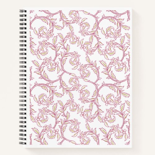 "Blossom Vine" Elegant Floral Pattern Stationery Notebook
