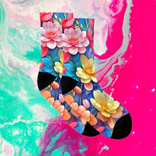 Blossom Your Every Step with Modern Floral Socks
