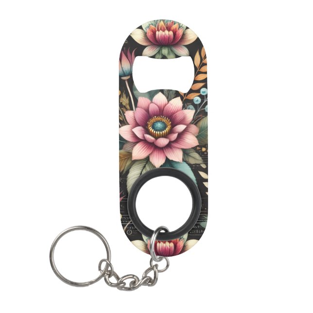 Blossomed Beauty Keychain Bottle Opener (Front)