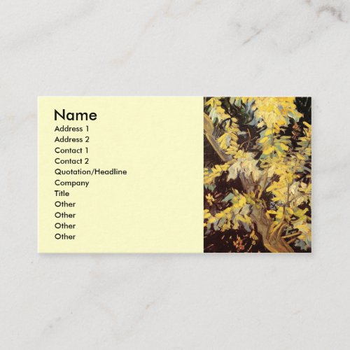 Blossoming Acacia Branches by Vincent van Gogh Business Card