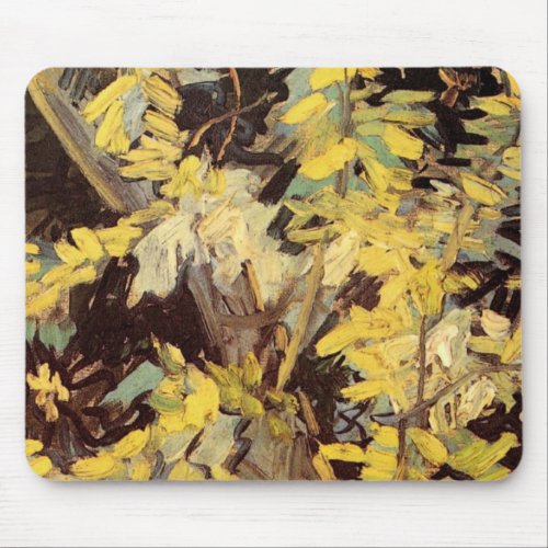 Blossoming Acacia Branches by Vincent van Gogh Mouse Pad