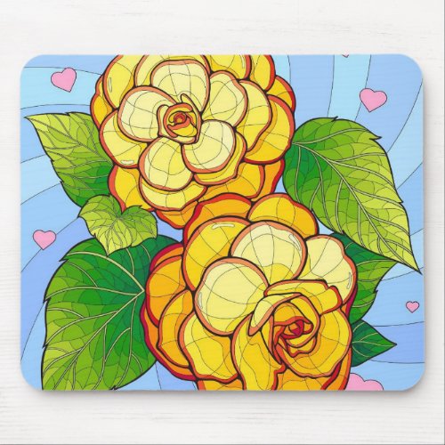 Blossoming Affection Mouse Pad