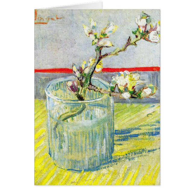 Blossoming Almond Branch by Vincent van Gogh Cards (Front)
