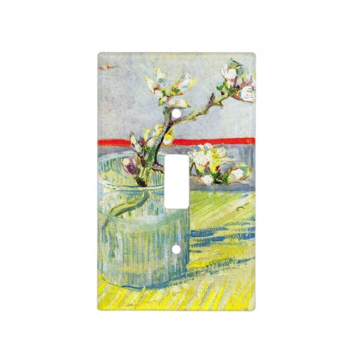 Blossoming Almond Branch by Vincent van Gogh Light Switch Cover
