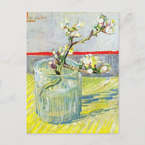 Blossoming Almond Branch by Vincent van Gogh Postcard