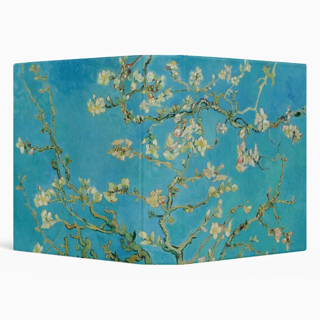Blossoming Almond Tree by Van Gogh  3 Ring Binder (Background)