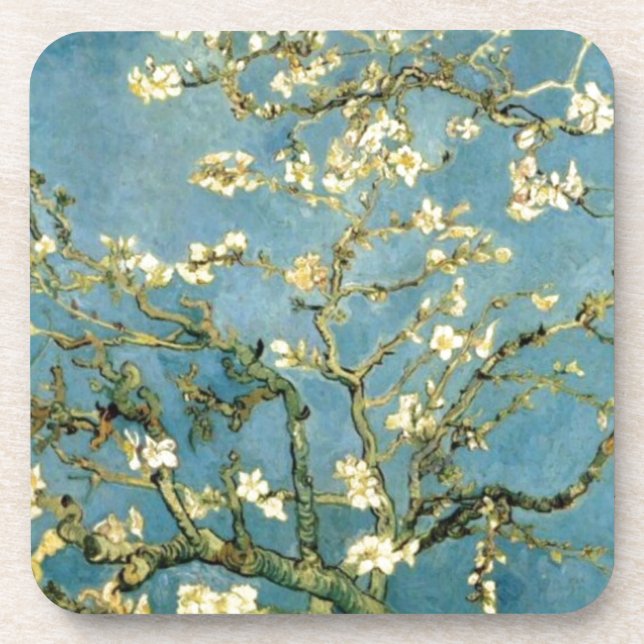 Blossoming Almond Tree by Van Gogh Beverage Coaster (Front)
