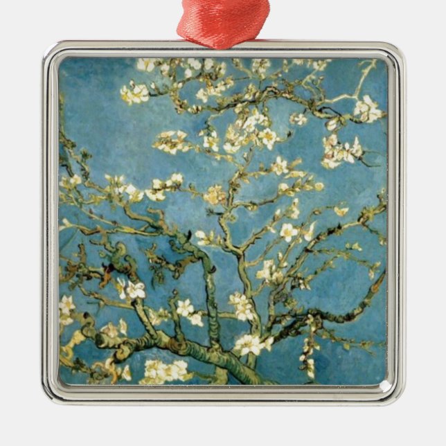 Blossoming Almond Tree by Van Gogh Metal Ornament (Front)