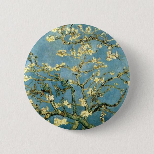 Blossoming Almond Tree by Van Gogh Pinback Button (Front)