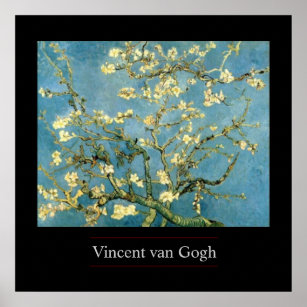 Blossoming Almond Tree by van Gogh Poster Print