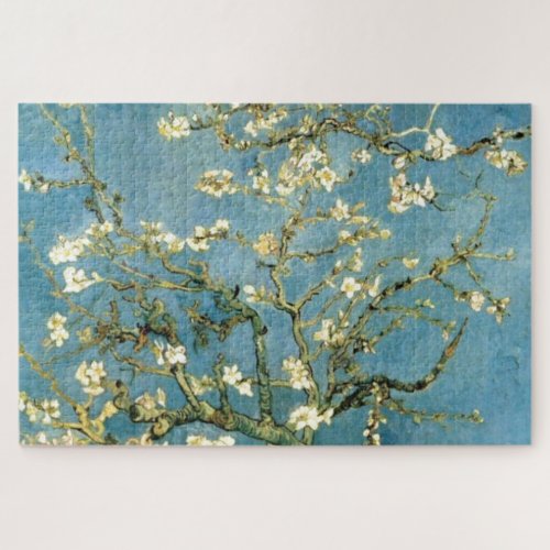 Blossoming Almond Tree by Van Gogh Vintage Art Jigsaw Puzzle