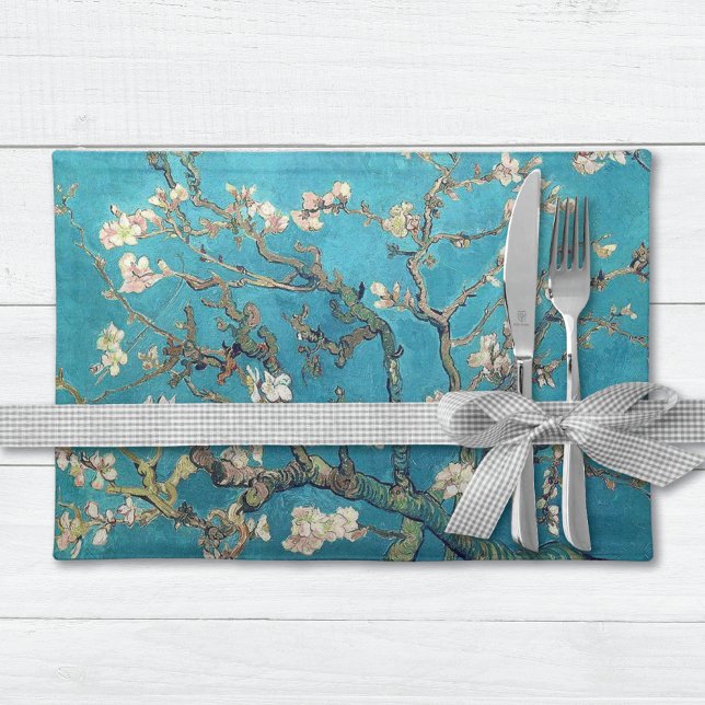 Blossoming Almond Tree by Vincent van Gogh Cloth Placemat (Creator Uploaded)