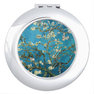 Blossoming Almond Tree by Vincent van Gogh. Compact Mirror