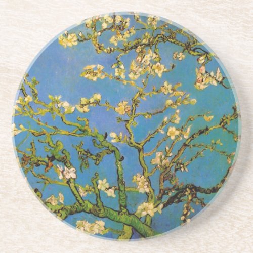 Blossoming Almond Tree by Vincent van Gogh Drink Coaster
