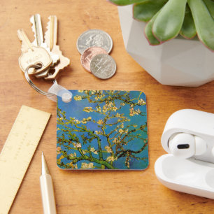 Blossoming Almond Tree by Vincent van Gogh Keychain