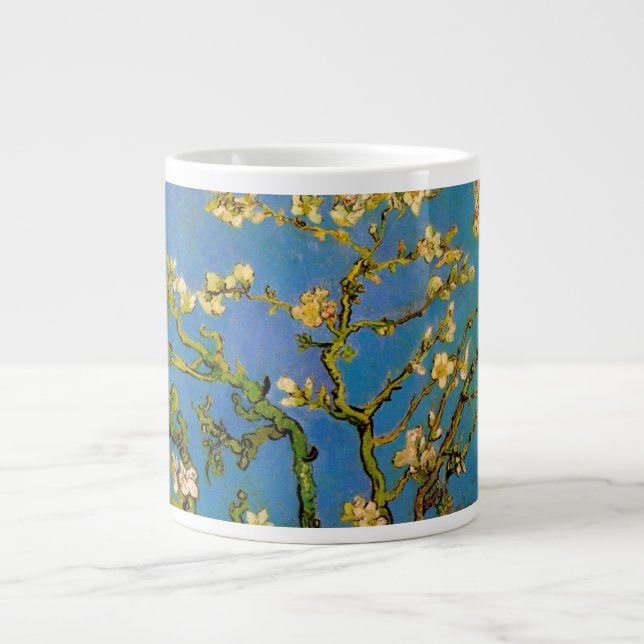 Blossoming Almond Tree by Vincent van Gogh Large Coffee Mug (Front)