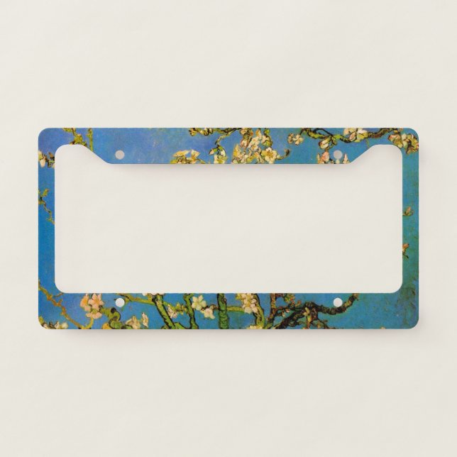 Blossoming Almond Tree by Vincent van Gogh License Plate Frame (Front)