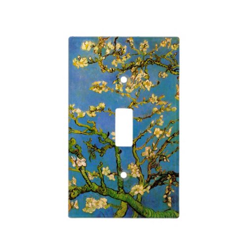 Blossoming Almond Tree by Vincent van Gogh Light Switch Cover