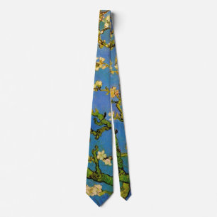 Blossoming Almond Tree by Vincent van Gogh Neck Tie