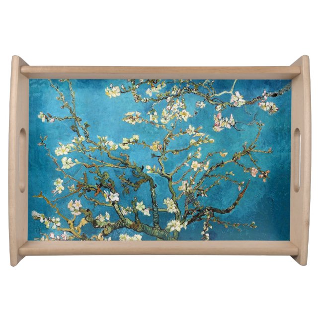 Blossoming Almond Tree by Vincent van Gogh. Serving Tray (Front)