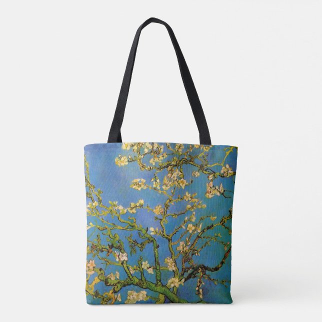 Blossoming Almond Tree by Vincent van Gogh Tote Bag (Back)
