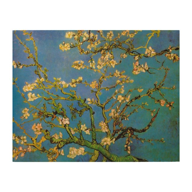 Blossoming Almond Tree by Vincent van Gogh Wood Wall Decor (Front)