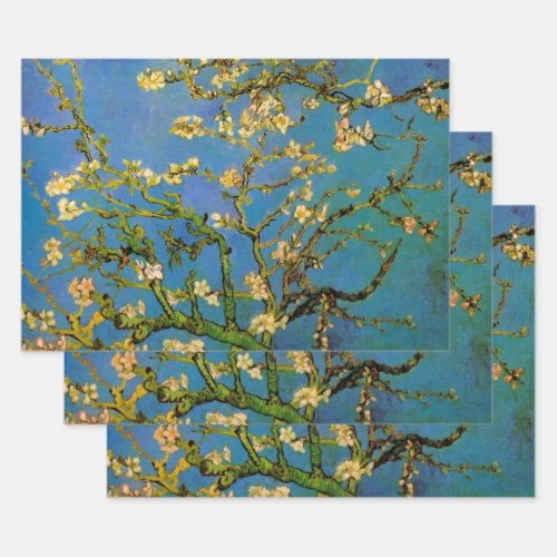 Blossoming Almond Tree by Vincent van Gogh Wrapping Paper Sheets