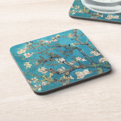Blossoming Almond Tree Floral Vincent van Gogh Coaster