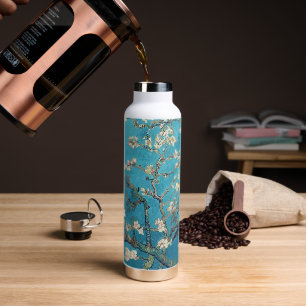 Blossoming Almond Tree Painting Van Gogh Water Bottle