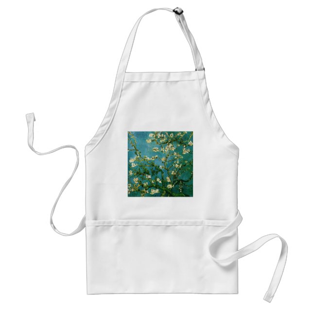 Blossoming Almond Tree Van Gogh Fine Art Adult Apron (Front)