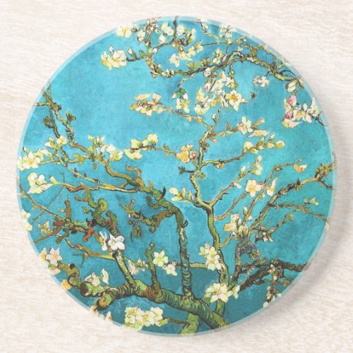 Blossoming Almond Tree Van Gogh Fine Art Coaster