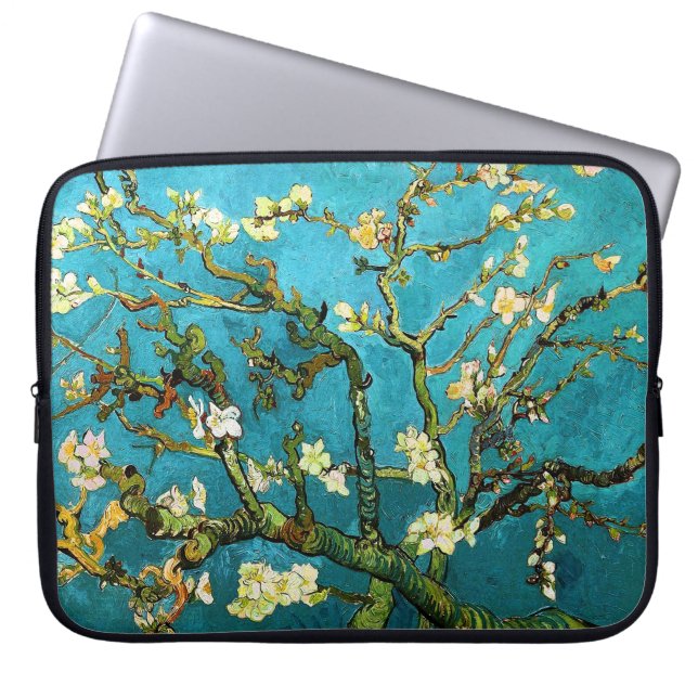 Blossoming Almond Tree Van Gogh Fine Art Laptop Sleeve (Front)