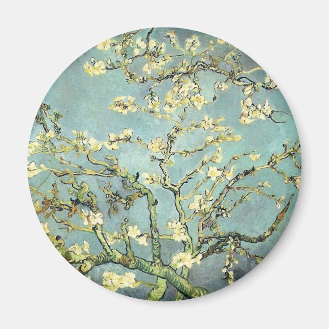 Blossoming Almond Tree Van Gogh Fine Art Magnet (Front)