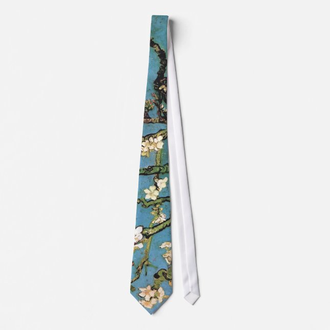 Blossoming Almond Tree Van Gogh Fine Art Neck Tie (Front)