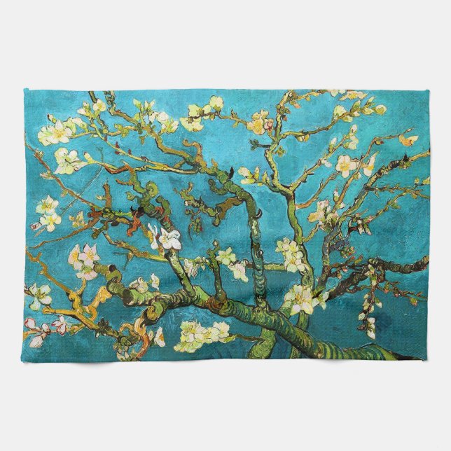 Blossoming Almond Tree Van Gogh Fine Art Towel (Horizontal)