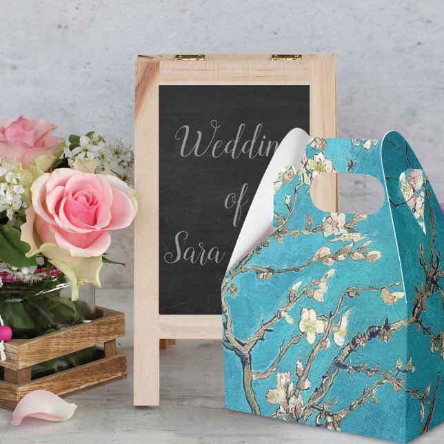 Blossoming Almond Tree Van Gogh Wedding Favor Boxes (Creator Uploaded)