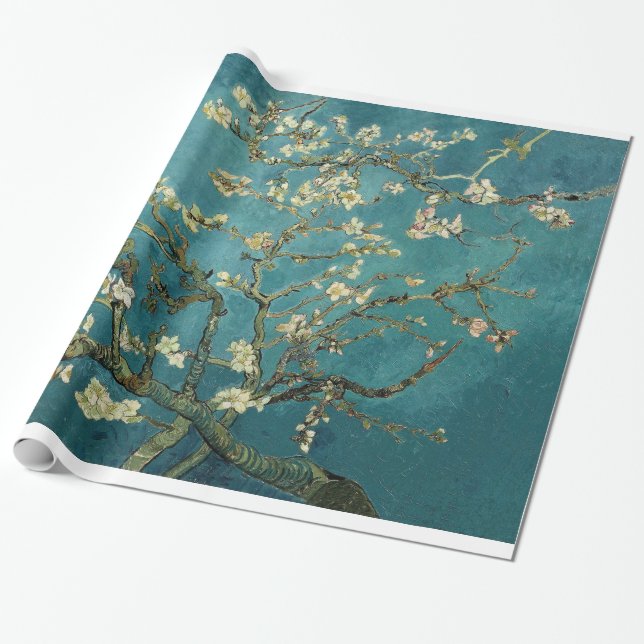 Blossoming Almond Tree - Van Gogh Wrapping Paper (Unrolled)