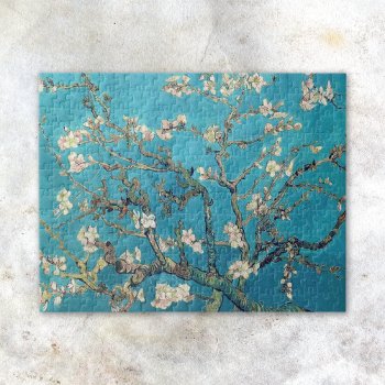 Blossoming Almond Tree Vincent Van Gogh Jigsaw Puzzle by mangomoonstudio at Zazzle