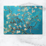 Blossoming Almond Tree Vincent van Gogh Postcard<br><div class="desc">A fine art postcard with Vincent van Gogh's Blossoming Almond Tree (1890),  an oil painting from the post-Impressionist period. Beautiful spring blossoms against a vivid blue sky.</div>