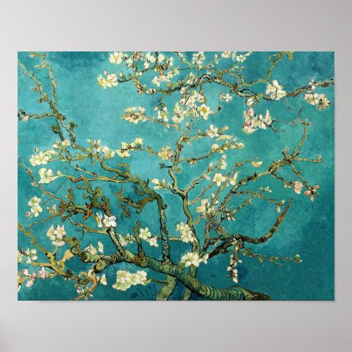 Blossoming Almond Tree Vincent Van Gogh Poster