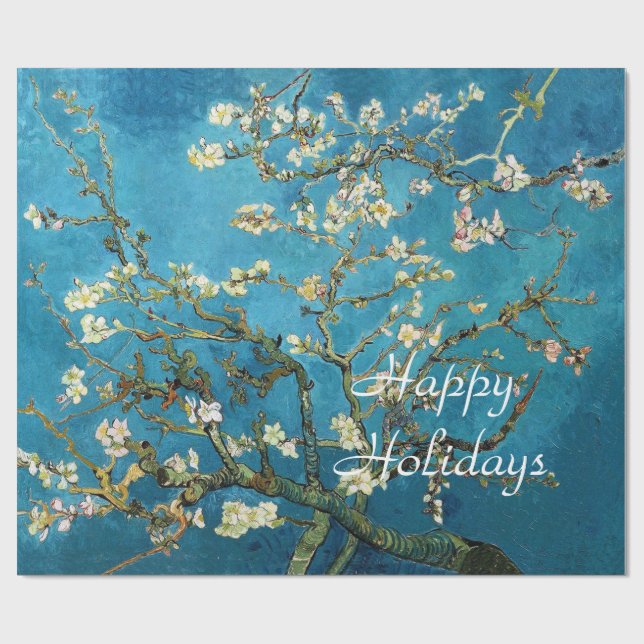 Blossoming Almond Tree, Vincent van Gogh. Wrapping Paper (Flat)