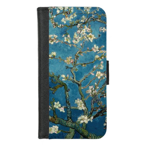 Blossoming Almond Tree Vintage Floral Van Gogh iPhone 87 Wallet Case