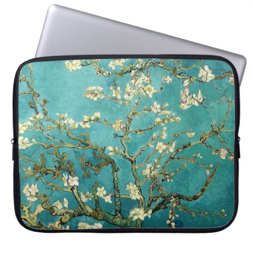 Blossoming Almond Tree Vintage Floral Van Gogh Laptop Sleeve