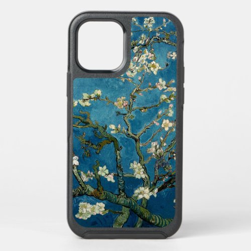 Blossoming Almond Vintage Floral Van Gogh Monogram OtterBox Symmetry iPhone 12 Case