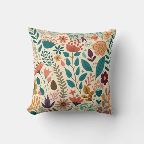 Blossoming Beauty Throw Pillow