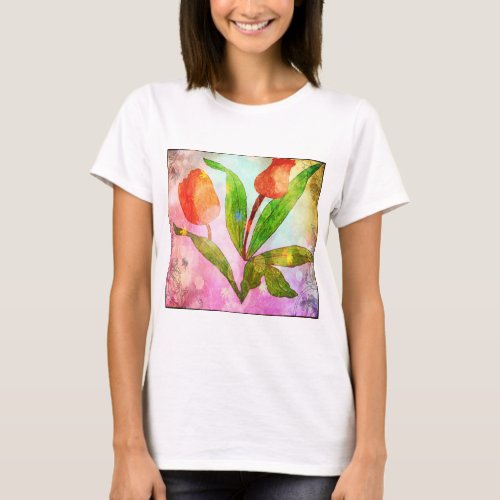 Blossoming Beauty Vibrant Roses  Lush T_Shirt