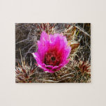Blossoming Cactus (Prickly Pear) Wildflower Jigsaw Puzzle