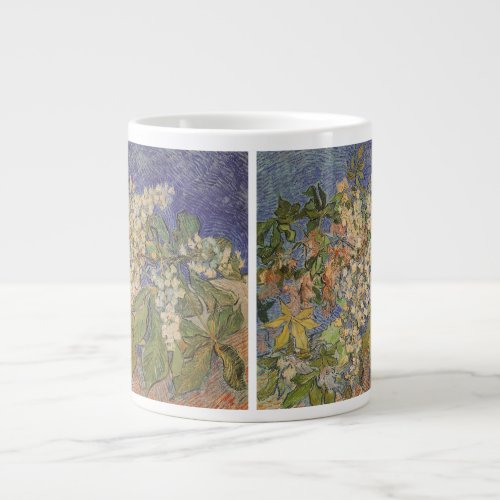 Blossoming Chestnut Branches by Vincent van Gogh Large Coffee Mug