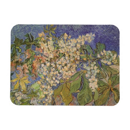 Blossoming Chestnut Branches by Vincent van Gogh Magnet